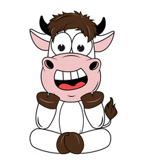 Cute Cow Cartoon