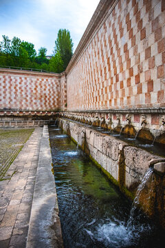 The Fontana delle 99 Cannelle in L Aquila - Abruzzo - Italy