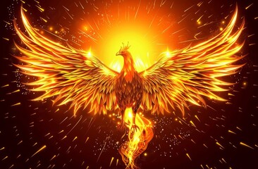 Phoenix Rising from Ashes