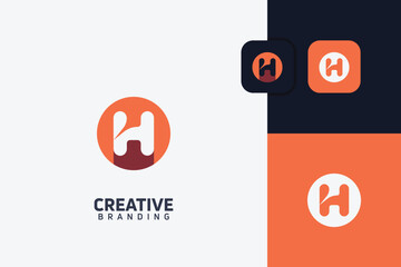 H Letter trademark brand logo