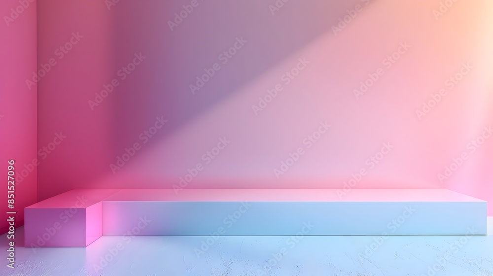 Poster soft pastel gradient background for elegant product display and presentation