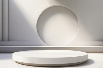 Abstract table white simplicity