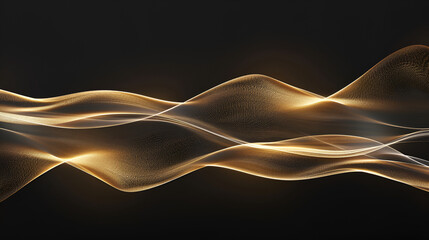 luxury black background with golden line element,Abstract golden wavy lines on black background, 3d render illustration,3d render of abstract metallic wavy background with some smooth lines in it
