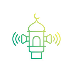 Adhan vector icon