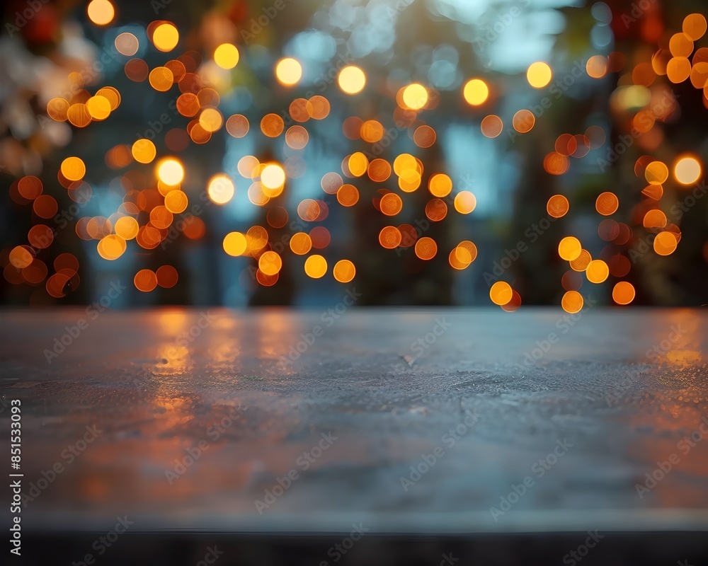 Poster soft bokeh lights for a glamorous product unveiling backdrop with copy space