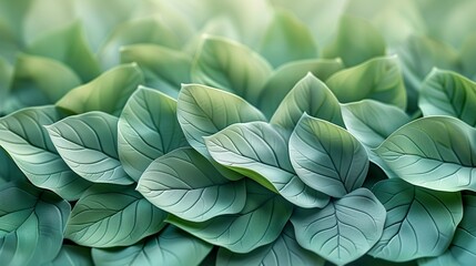 Intricate patterns reminiscent of foliage emerge against a backdrop of soft green, evoking a sense of natural tranquility. Abstract Backgrounds Illustration, Minimalism,