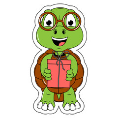 cute turtle animal cartoon