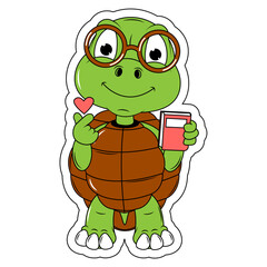 cute turtle animal cartoon