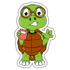 cute turtle animal cartoon