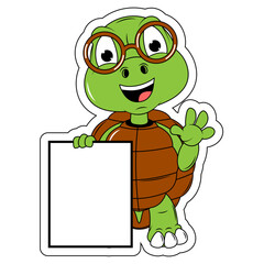 cute turtle animal cartoon