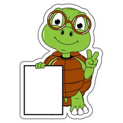 cute turtle animal cartoon