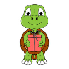 cute turtle animal cartoon