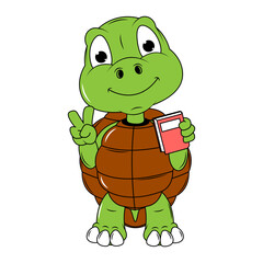 Cute turtle cartoon
