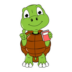 Cute turtle cartoon