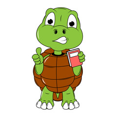 Cute turtle cartoon