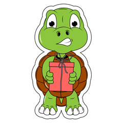 Cute turtle cartoon