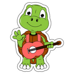 Cute turtle cartoon