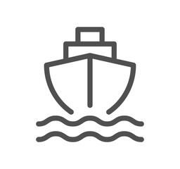 Logistics related icon outline and linear vector.