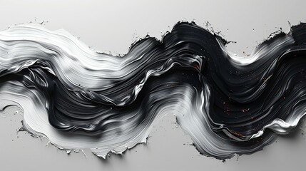 Bold strokes of calligraphy ink on parchment paper, capturing the essence of poetry and expression. Abstract Backgrounds Illustration, Minimalism,