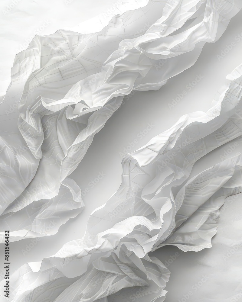 Poster white-out with a unique, artistic design on a blank canvas.