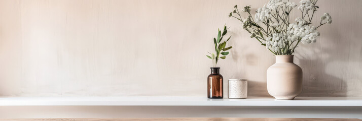 Living room interiors with minimalist deco in a luxury apartment. Residential Real Estate interior design composition