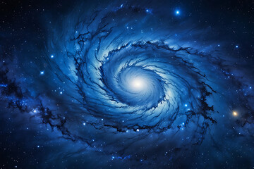 blue spiral galaxy