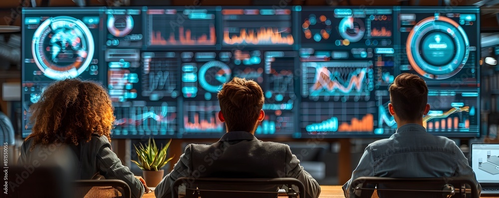 Aufkleber startup founders monitoring digital launch metrics in real time command center