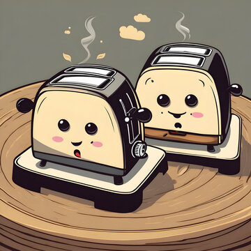 Alive Toasters and Their Existensial Crisis. Toasters have developed the ability to think and speak, like human