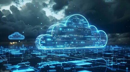 Obraz premium Migrating Massive Data to Secure Cloud Platform Empowering Digital Transformation and Business Growth