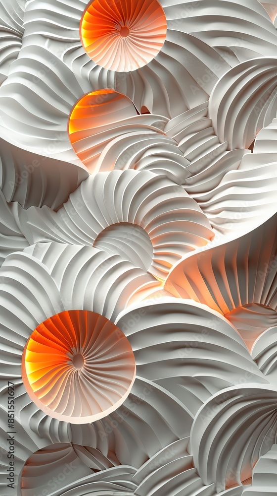 Aufkleber high-resolution japanese pattern design in a stunning 3d visual style