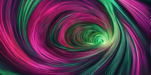 Obraz premium abstract digital art capturing the essence of a swirling tunnel in vibrant colors in dynamic motion