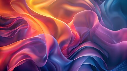 Obraz premium Never Seen Before Abstract Background with Colorful Geometric Shapes in 8K