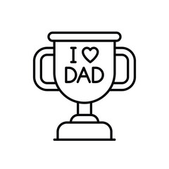 Trophy vector icon
