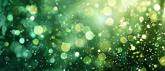 Obraz premium Light green abstract bokeh,