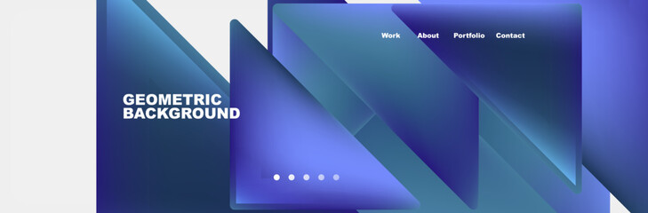 Triangle minimal web site page background design. Vector Illustration For Wallpaper, Banner, Background, Card, Book Illustration, landing page