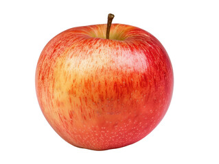 A red apple with a green stem