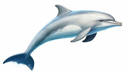 Obraz premium dolphin isolated on white background