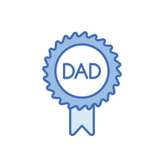 No. 1 dad vector icon