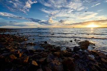 Sunset over Point Lowly, South Australia