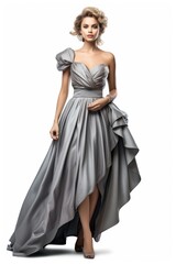 Naklejka premium Woman dress portrait fashion.