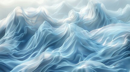 Fototapeta premium Ethereal wisps of mist draped in shades of silver and slate, evoking a sense of otherworldly beauty. Abstract Backgrounds Illustration, Minimalism,