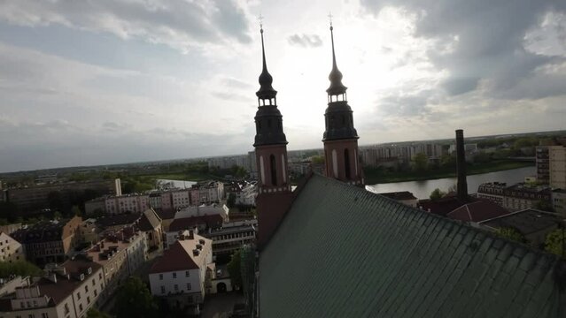 This captivating aerial tour of Torun, Poland, offers a unique perspective on this historic city. Soaring high above the cobblestone streets and medieval architecture, we are treated to breathtaking