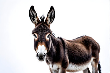 Fototapeta premium Donkey isolated on white