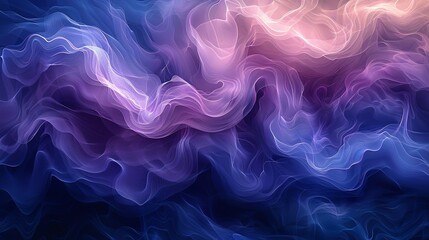 Obraz premium Dynamic swirls of indigo and sapphire, suggesting the ebb and flow of ocean currents. Abstract Backgrounds Illustration, Minimalism,