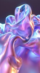 Obraz premium a multi-colored composition with shimmering and iridescent colors, reminiscent of the texture of fabric.