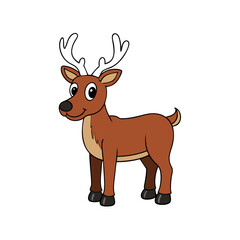 Obraz premium majestic caribou, detailed with lifelike antlers and a serene expression