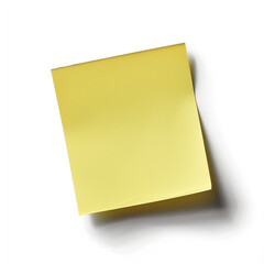 post-it with a light shadow isolated on a white backgroud hp realistic 