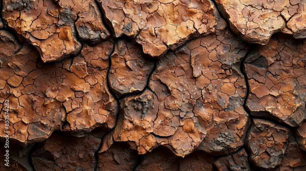 Poster abstract background of cork surface with natural chaotic texture in light brown color.