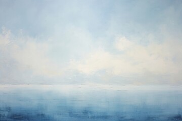 Blue painting horizon nature.