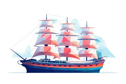 recommend clip art: Pirate ship sailboat vehicle art.